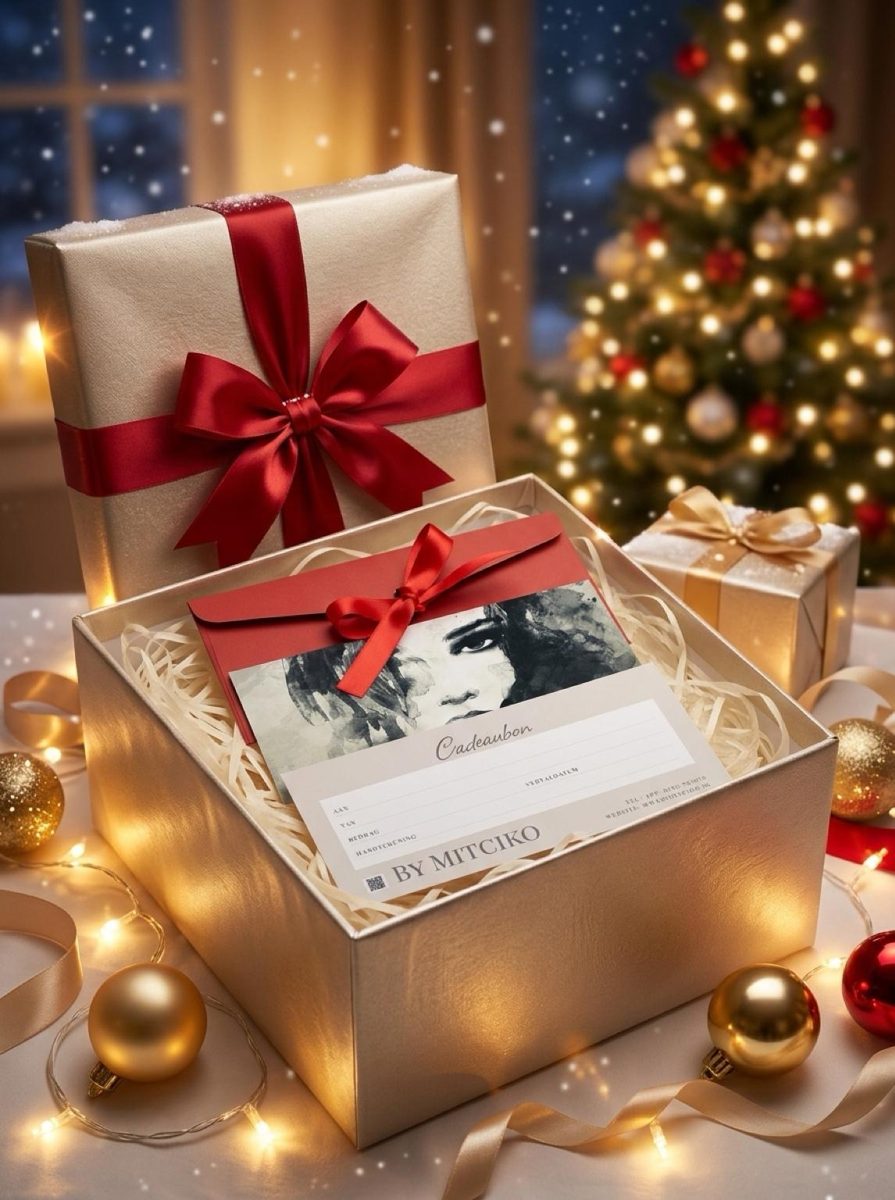 Een ByMitciko cadeaubon in een cadeaudoos